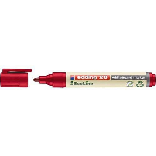 Popisovač na bílé tabule edding 28 EcoLine, červený