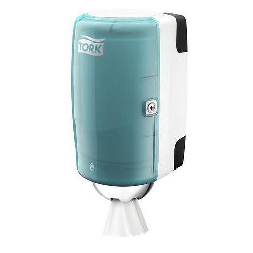 Zásobník na papírové ručníky v mini roli Tork, tyrkys