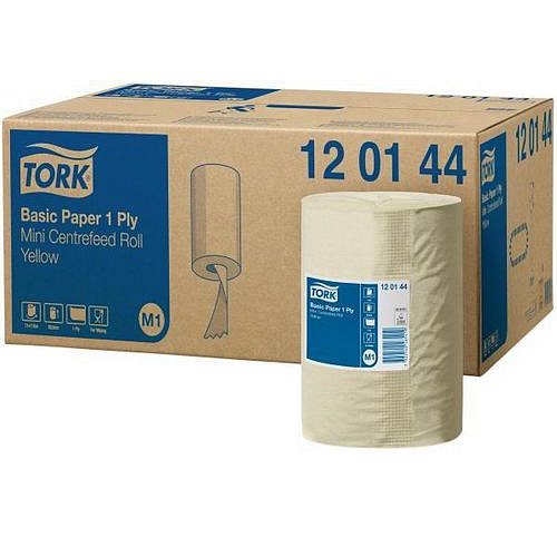 Papírové ručníky v miniroli Tork UNIVERSAL 310, žluté, 11ks