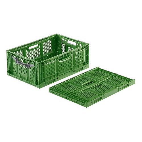 Stohovatelná skládací přepravka Clever Fresh Box perforovaná, 45 l