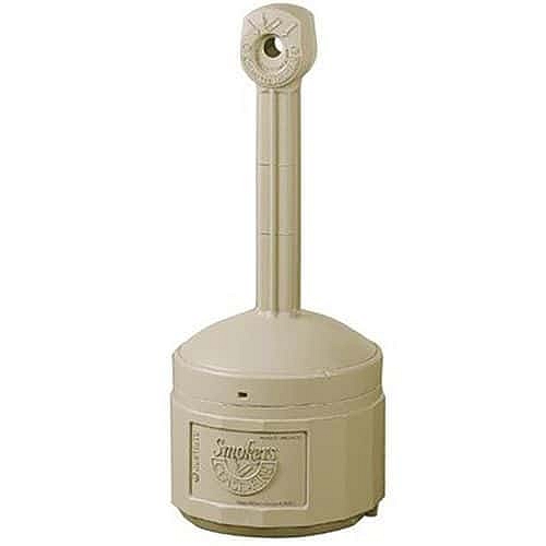 Plastový stojanový popelník Smoker’s Cease Fire®, 15 l, béžová