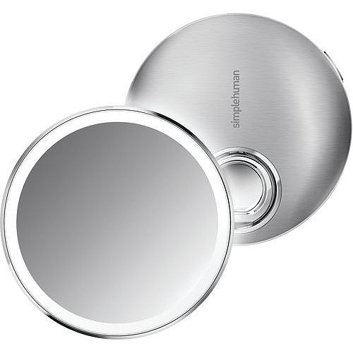 Zrcátko se senzorem Compact – stříbrné, průměr 10 cm