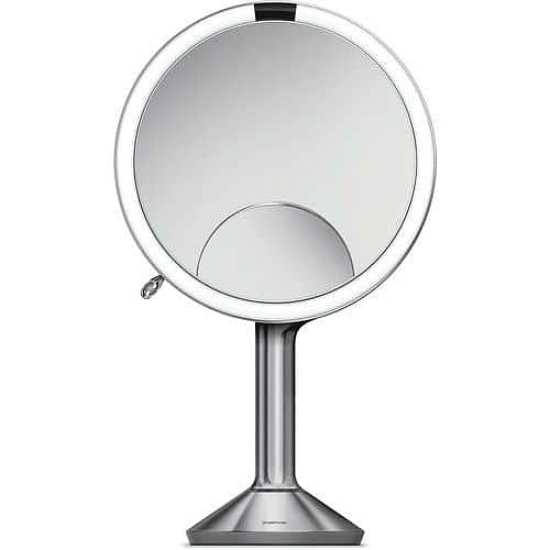 Zrcátko se senzorem Touch Control Trio – stříbrné – průměr 20 cm