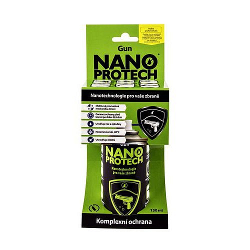 Čisticí mazací a konzervační roztok NANOPROTECH Gun 150 ml