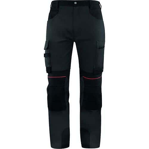 Strečové pracovní kalhoty M5PA3 Grey/Black Velikost XL