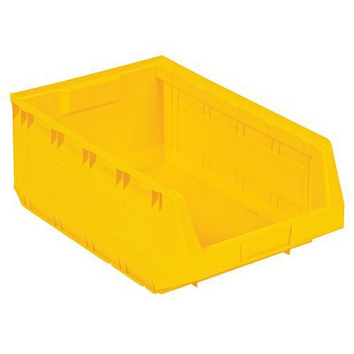 Plastový box 19 x 30,3 x 48,5 cm, žlutý - Manutan Expert