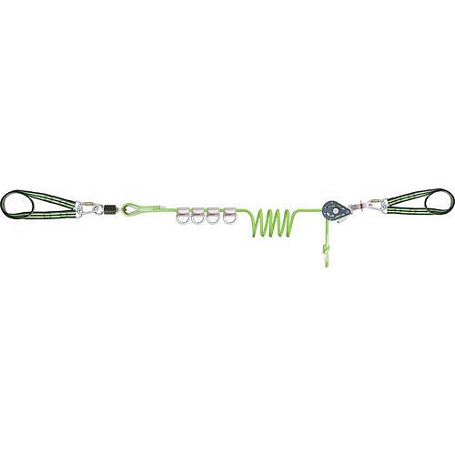 Dočasné záchranné lano Kratos Safety, Cross-line, délka 25 m, až pro 4 osoby