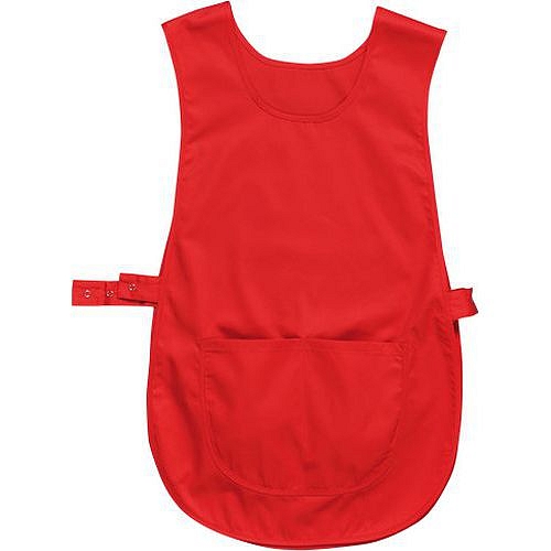 Zástěra klokanka s kapsou, červená, vel. L-XL