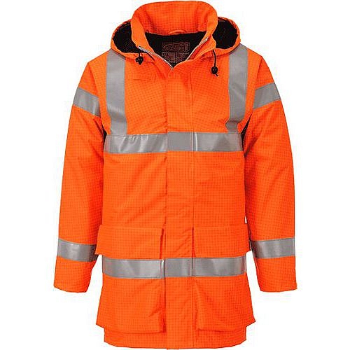 Bunda Bizflame Rain Hi-Vis Multi Lite, oranžová, vel. L