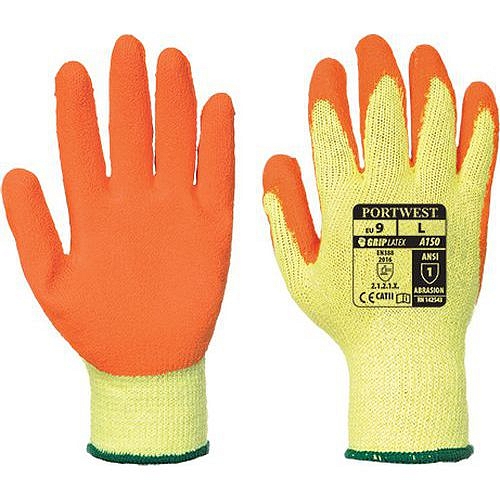 Rukavice Classic Grip Latex, oranžová, vel. XXL