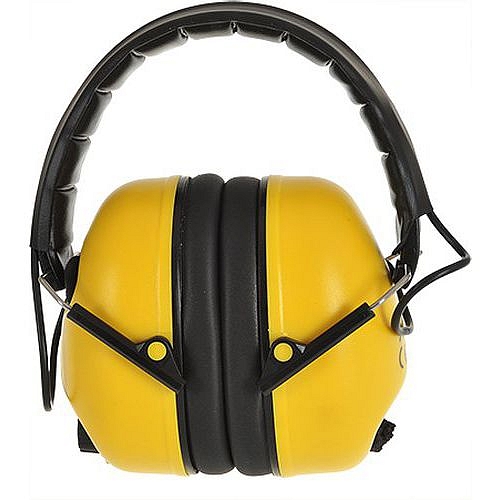 Elektronický mušlový chránič, žlutá