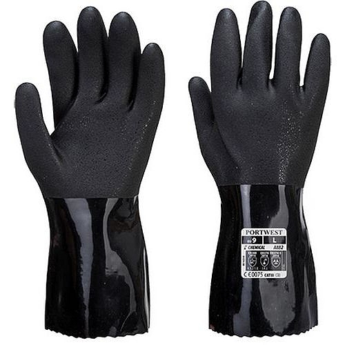 Chemická rukavice ESD PVC, černá, vel. L