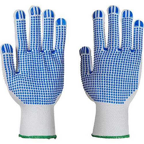 Rukavice Polka Dot Plus, bílá/modrá, vel. L