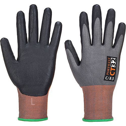 Rukavice CT MR Micro nitrilová pěna, šedá/černá, vel. L