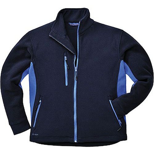 Dvoubarevná fleece Portwest Texo Heavy, modrá, vel. 4XL