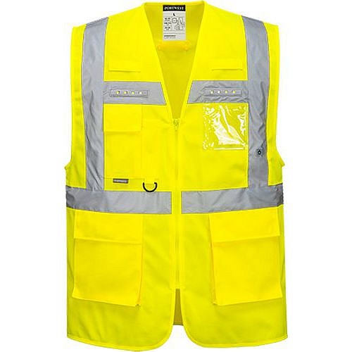 Reflexní vesta Executive Orion LED Hi-Vis, žlutá, vel. M