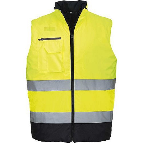 Reflexní vesta Hi-Vis, žlutá/modrá, vel. 3XL