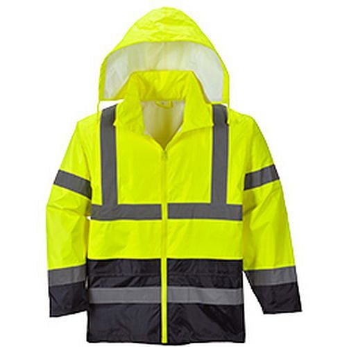 Bunda proti dešti Hi-Vis Classic Contrast, žlutá/modrá, vel. S