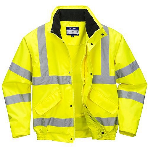 Reflexní bunda bomber Super Hi-Vis, žlutá, vel. M
