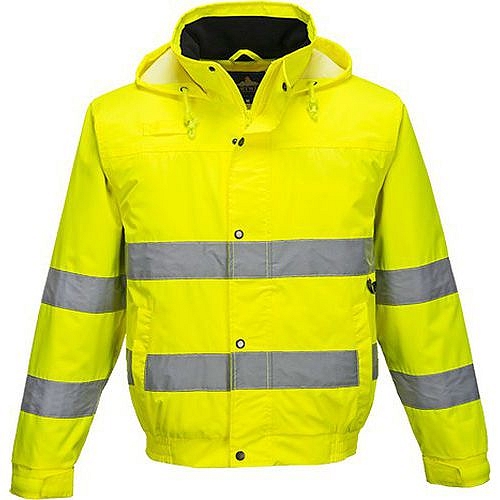 Reflexní bunda bomber Lite Hi-Vis, žlutá, vel. L