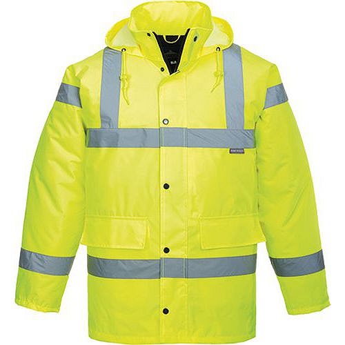 Reflexní nepromokavá bunda Fokus Hi-Vis, žlutá, vel. 3XL