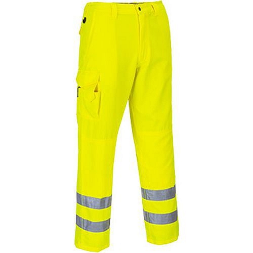Reflexní kalhoty Combat Hi-Vis, žluté, vel. XS