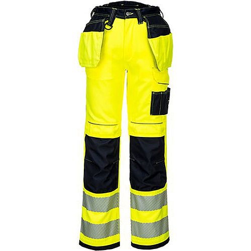 Reflexní kalhoty PW3 Holster Hi-Vis, černé/žluté, vel. 60