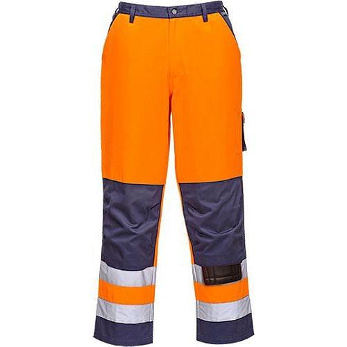 Kalhoty Lyon Hi-Vis, modrá/oranžová, prodloužené, vel. XXL