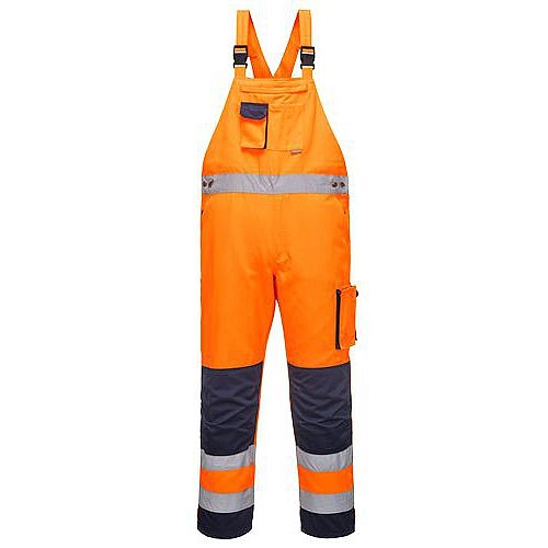 Reflexní kalhoty Dijon Hi-Vis s laclem, modré/oranžové, vel. XXL