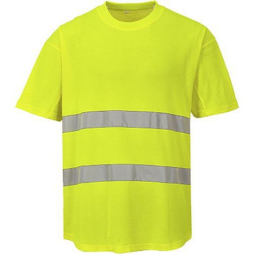 Reflexní tričko s krátkým rukávem Mesh Hi-Vis, žluté, vel. L