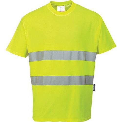 Reflexní tričko s krátkým rukávem Comfort Hi-Vis, žluté, vel. S