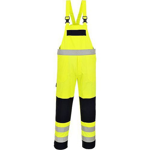 Hi-Vis Multi-Norm laclové kalhoty, modrá/žlutá, vel. L
