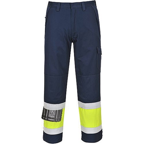 Kalhoty Hi-Vis Modaflame, modrá/žlutá, normální, vel. L