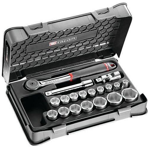 Sada nástrčných klíčů 1/2 Facom, 19 ks