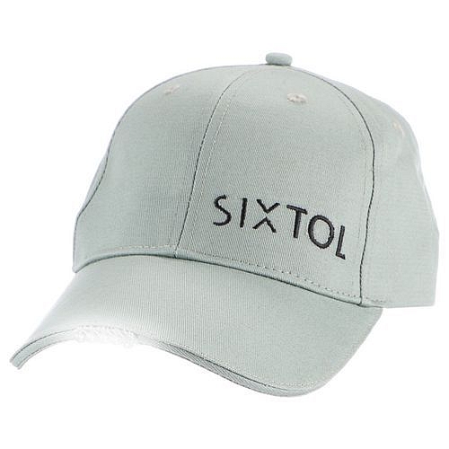 Kšiltovka s LED světlem B-CAP 25lm, nabíjecí, USB, univerzální velikost, zelená SIXTOL