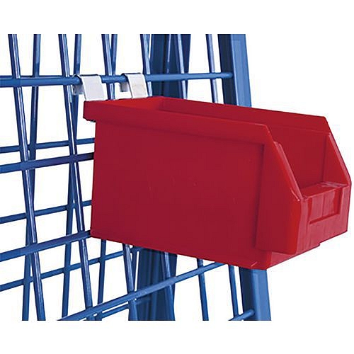 Závěsný box na materiál, červený, 140 x 230 x 130 mm