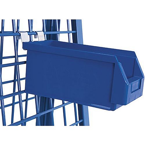 Závěsný box na materiál, modrý, 140 x 290 x 130 mm