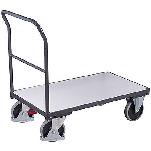 Plošinový vozík ESD s madlem, do 500 kg, 112,5 x 70 x 101,5 cm