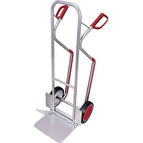 Hliníkový rudl RU223 s ližinami, do 200 kg, s plnými koly