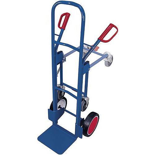 Rudl RU243 s opěrnými koly, do 250 kg, s plnými koly, modrý