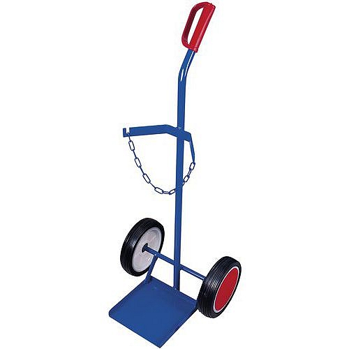 Rudl RU205 na 40 - 50l svařovací láhve, do 100 kg, s plnými koly, modrý