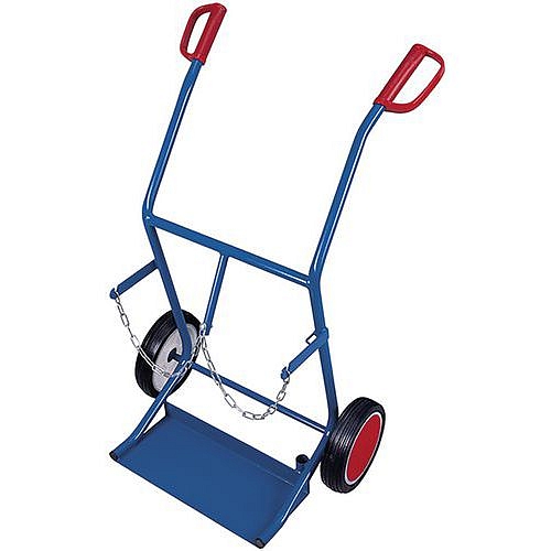 Rudl RU201 na 20l svařovací láhve s plnými koly, do 100 kg, modrý