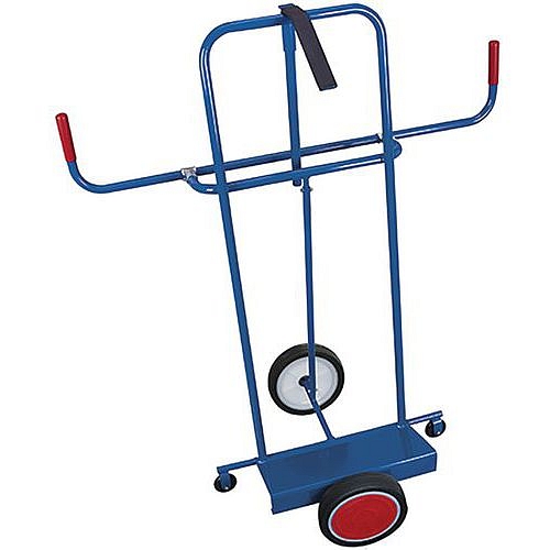 Rudl RU242 na tabule, s držákem, do 250 kg, s plnými koly, modrý