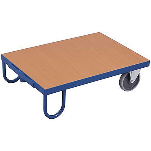 Dvoukolová transportní plošina, do 500 kg, modrá, 100,5 x 69,5 x 28,5 cm