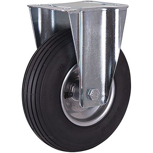 Nafukovací pojezdové kolo s přírubou, 230 x 65 mm, válečkové ložisko, pevné