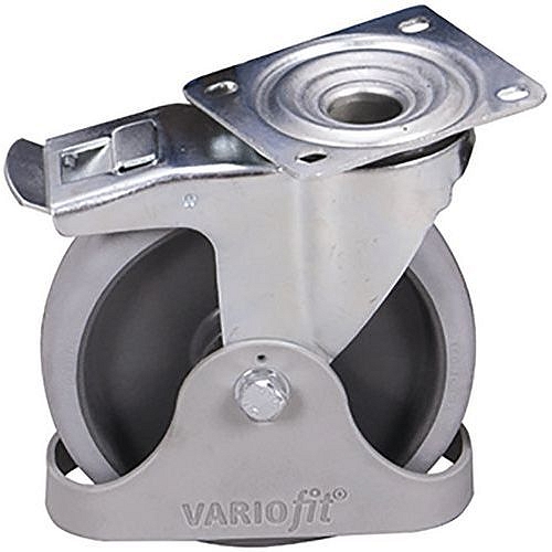 Příplatková výbava - Sada 2 pevných a 2 otočných kol s brzdou, termoplastická, 200 x 40 mm