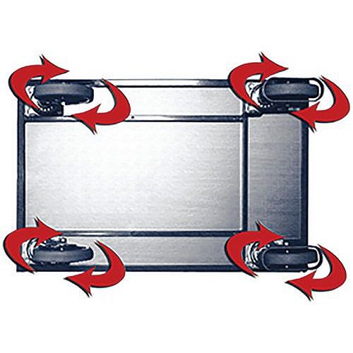 Příplatková výbava - Sada 2 otočných a 2 otočných kol s brzdou, termoplastická kola