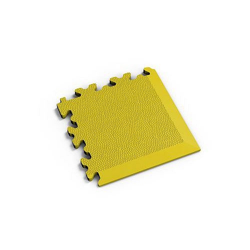 Zátěžová podlaha Fortelock Industry, dezén kůže, roh, žlutý