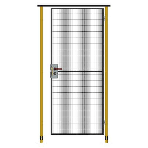 Jednokřídlé závěsné dveře, cylindrický zámek, výška 224 cm, průchod 100 cm