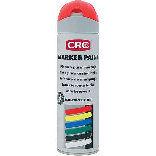 Značkovací sprej CRC, dočasný, 650 ml, červená